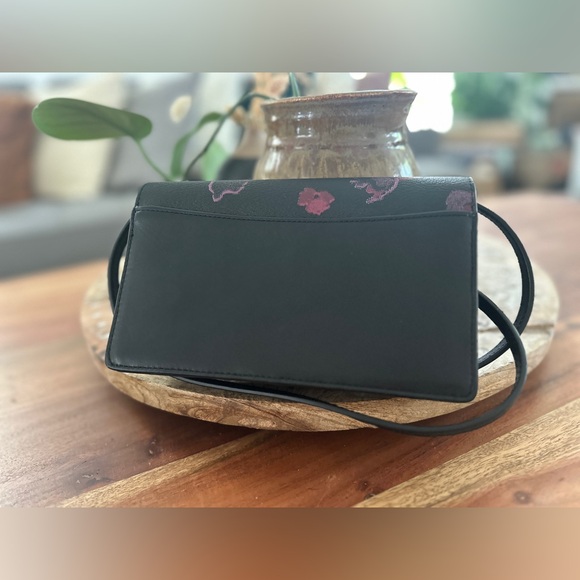 Coach Black Wine Pink Hayden Foldover Shoulder Bag - Picture 3 of 7